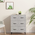 vidaXL, vidaXL Sideboard Betongrau 69,5x34x90 cm Holzwerkstoff