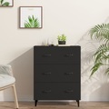 vidaXL, vidaXL Sideboard Schwarz 69,5x34x90 cm Holzwerkstoff