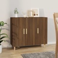vidaXL, vidaXL Sideboard Braun Eichen-Optik 90x34x80 cm Holzwerkstoff
