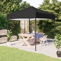 vidaXL, vidaXL Partyzelt Faltbar Schwarz 3x3 m
