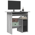vidaXL, vidaXL Schreibtisch Grau Sonoma 80x45x74 cm Holzwerkstoff