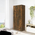 vidaXL, vidaXL Schuhschrank Räuchereiche 80x39x178 cm Holzwerkstoff