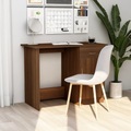 vidaXL, vidaXL Schreibtisch Braun Eichen-Optik 100x50x76 cm Holzwerkstoff
