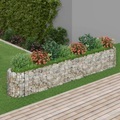 vidaXL, vidaXL Gabionen-Hochbeet Verzinktes Eisen 330x50x50 cm