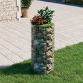 vidaXL, vidaXL Gabionen-Säule Rund Verzinkter Stahl Ø50x100 cm