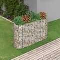 vidaXL, vidaXL Gabionen-Hochbeet Verzinktes Eisen 190x50x100 cm