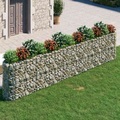 vidaXL, vidaXL Gabionen-Hochbeet Verzinktes Eisen 470x50x100 cm