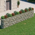 vidaXL, vidaXL Gabionen-Hochbeet Verzinktes Eisen 540x50x100 cm