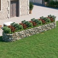 vidaXL, vidaXL Gabionen-Hochbeet Verzinktes Eisen 500x100x50 cm