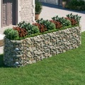 vidaXL, vidaXL Gabionen-Hochbeet Verzinktes Eisen 400x100x100 cm