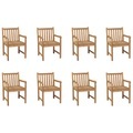 vidaXL, vidaXL Gartenstühle 8 Stk. Massivholz Teak
