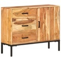 vidaXL, vidaXL Sideboard 88x30x73 cm Akazie Massivholz