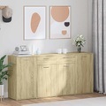 vidaXL, vidaXL Sideboard Sonoma-Eiche 160x36x75 cm Spanplatte