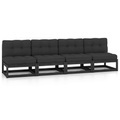vidaXL, vidaXL 4-Sitzer-Gartensofa mit Kissen Kiefer Massivholz