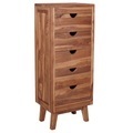 vidaXL, vidaXL Sideboard mit 5 Schubladen 40x30x100 cm Massivholz Teak