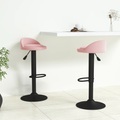 vidaXL, vidaXL Barhocker 2 Stk. Rosa Samt