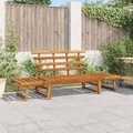 vidaXL, vidaXL Gartenbank 2-in-1 190 cm Massivholz Akazie
