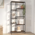 vidaXL, vidaXL Bücherregal 80x30x180 cm Stahl und Holzwerkstoff