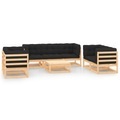 vidaXL, vidaXL 8-tlg. Garten-Lounge-Set mit Kissen Massivholz Kiefer