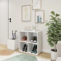 vidaXL, vidaXL Flur-Schuhschrank Weiß 105x35,5x70 cm Spanplatte