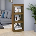 vidaXL, vidaXL Bücherregal Raumteiler 40x30x103,5 cm Massivholz Kiefer