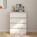 vidaXL, vidaXL Beistellschrank Weiß 60x36x84 cm Massivholz Kiefer
