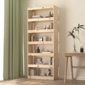 vidaXL, vidaXL Bücherregal/Raumteiler 80x30x199,5 cm Massivholz Kiefer