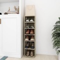 vidaXL, vidaXL Schuhschrank Sonoma-Eiche 25x27x102 cm Spanplatte