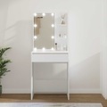 vidaXL, vidaXL Schminktisch mit LED Weiß 60x40x140 cm