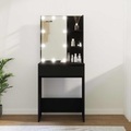 vidaXL, vidaXL Schminktisch mit LED Schwarz 60x40x140 cm