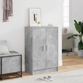 vidaXL, vidaXL Schuhschrank Betongrau 60x35x92 cm Spanplatte
