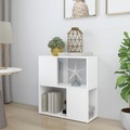 vidaXL, vidaXL vvidaXL Bücherregal Weiß 60x24x63 cm Holzwerkstoff