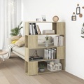 vidaXL, vidaXL Bücherregal Raumteiler Sonoma-Eiche 100x24x124 cm
