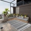 vidaXL, vidaXL Outdoor-Teppich Schwarz 120x180 cm PP