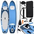 vidaXL, vidaXL SUP-Board-Set Aufblasbar Marineblau 330x76x10 cm