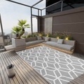 vidaXL, vidaXL Outdoor-Teppich Grau 140x200 cm PP
