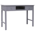 vidaXL, vidaXL Schreibtisch Grau 108x45x76 cm Massivholz Paulownia