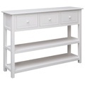 vidaXL, vidaXL Sideboard Weiß 108x30x76 cm Massivholz Paulownia
