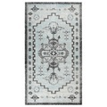vidaXL, vidaXL Outdoor-Teppich Flachgewebe 115x170 cm Grün und Grau