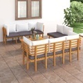vidaXL, vidaXL 8-tlg. Garten-Lounge-Set mit Kissen Massivholz Akazie