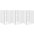 vidaXL, vidaXL Gabionen-Hochbeete 3 Stk. 30x30x50 cm Eisen