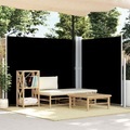 vidaXL, vidaXL Seitenmarkise Ausziehbar Schwarz 180x600 cm