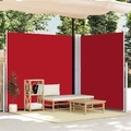 vidaXL, vidaXL Seitenmarkise Ausziehbar Rot 220x600 cm