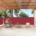 vidaXL, vidaXL Seitenmarkise Ausziehbar Rot 160x1000 cm