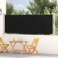 vidaXL, vidaXL Seitenmarkise Ausziehbar 117x600 cm Schwarz