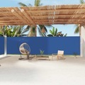 vidaXL, vidaXL Seitenmarkise Ausziehbar Blau 200x1200 cm