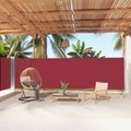 vidaXL, vidaXL Seitenmarkise Ausziehbar Rot 180x1000 cm