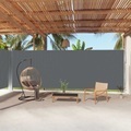 vidaXL, vidaXL Seitenmarkise Ausziehbar Anthrazit 220x1000 cm