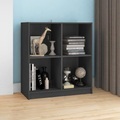 vidaXL, vidaXL Sideboard Grau 70x33x76 cm Massivholz Kiefer