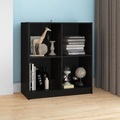 vidaXL, vidaXL Sideboard Schwarz 70x33x76 cm Massivholz Kiefer